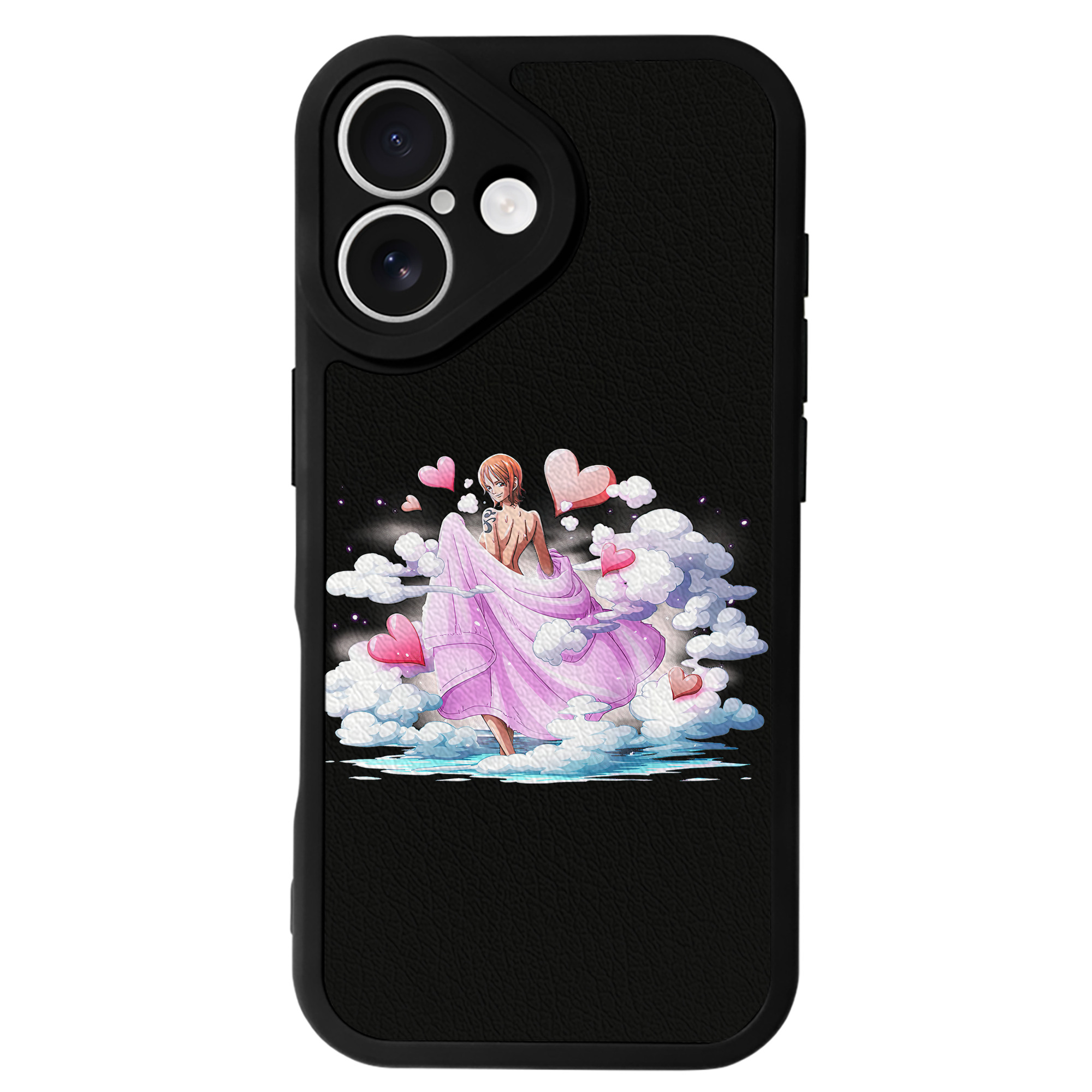 （画像用） ワンピース ナミ ONE PIECE Nami 【iPhone 16シリーズ対応】シリコンスマホケース（レザー調） 材質：シリコン